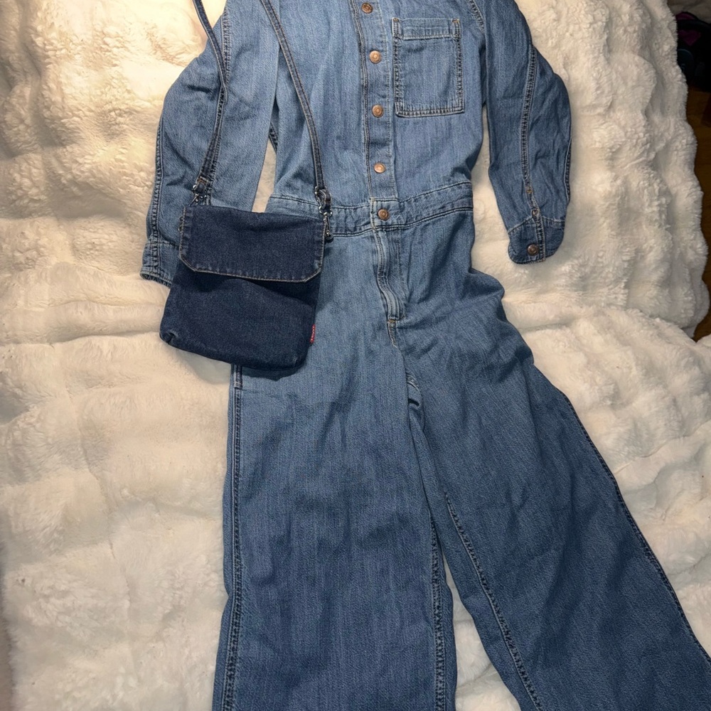 Levi's Blue Denim Jumpsuit